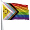 Žertovný předmět Intersex Progress Pride Flag progresivní pride vlajka 90 x 150 cm