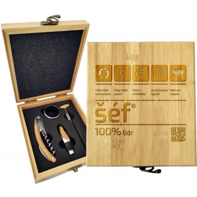 Sablio Dárková sada na víno Šéf: 147×168×49 mm – Hledejceny.cz