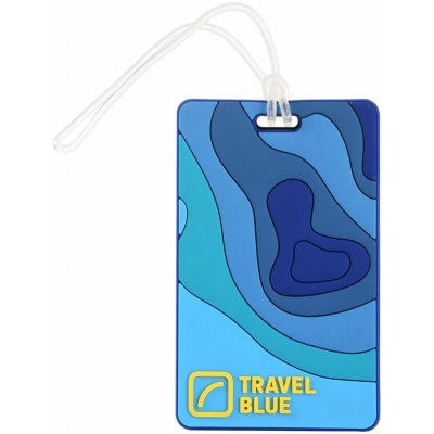 Travel Blue Id Tag Map – Zboží Dáma