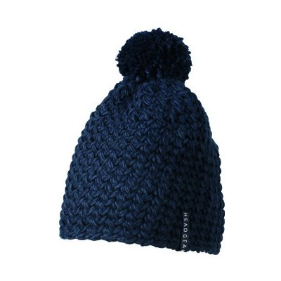 UNICOLOURED CROECHETED CAP WITH POMPON MB7939 s kulich em námořní modrá – Zboží Mobilmania