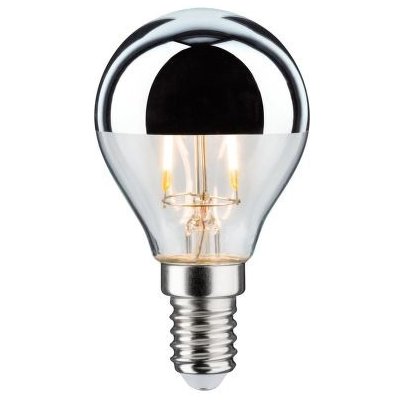 Paulmann LED kapka 2,6 W E14 zrcadlový svrchlík stříbrná teplá bílá