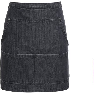 Premier Zástěra Division PR 135 do pasu denim krátká COT390135m0999-black denim Černá denim – Hledejceny.cz