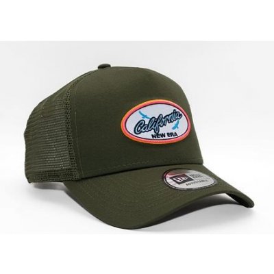 New Era 9FORTY A-Frame Trucker Oval State Trucker New Olive / Yellow – Zbozi.Blesk.cz