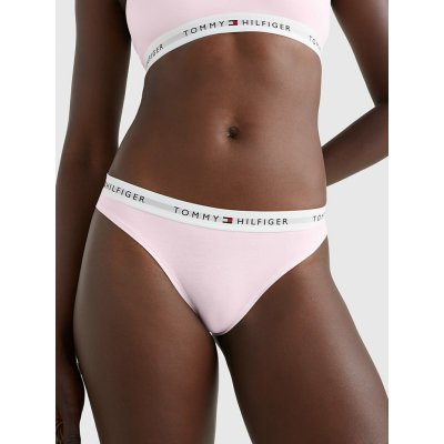 Tommy Hilfiger Dámská tanga LOGO WAISTBAND THONG UW0UW03835TOG světle růžová – Zbozi.Blesk.cz