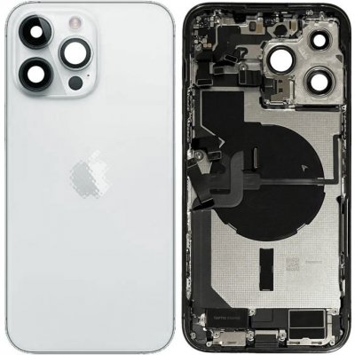 Kryt Apple iPhone 14 Pro Max - Zadní Housing (Silver), strieborný – Zboží Mobilmania