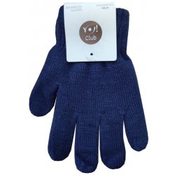 Yoclub Chlapecké pletené prstové rukavice Yo RED-MAG4U - tmavě modrá