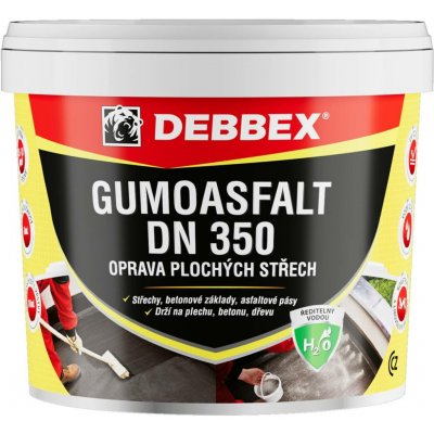 Den Braven GUMOASFALT DN 350 (na vodní bázi) Varianta: GUMOASFALT DN 350 (na vodní bázi) 10 kg kbelík černá – Hledejceny.cz