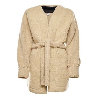 lnka dámský zavinovací vlněný kardigan přírodní – Sleviste.cz