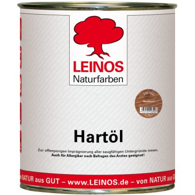 Leinos naturfarben Tvrdý olej na dřevo 0,75 l ořech