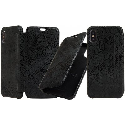 Pouzdro Carastyle Graffi iPhone 6 / 7 / 8 / SE 2020 Lace Černé