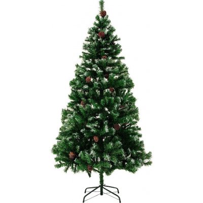 Goleto Umělý vánoční stromeček zasněžený se šiškami 180 cm – Zboží Mobilmania