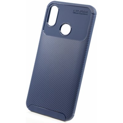 Pouzdro Bomba Měkký obal carbon look pro Huawei - modrý Nova 3i C011_HUA_NOVA_3I_BLUE