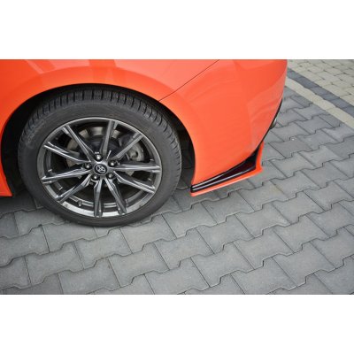 Maxton Design boční difuzory pod zadní nárazník ver.2 pro Toyota GT86 FL, černý lesklý plast ABS s červenou linkou – Hledejceny.cz