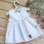 Baby Nellys Baby Nellys Lehké Handmade šatičky Madeira bílé – Zboží Mobilmania