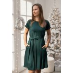 Jsem máma Bambusové kojicí šaty se skrytými zipy smaragdově zelené – Zboží Dáma