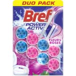 Bref Power Activ Pink flowers WC závěs 2 x 50 g – Zboží Mobilmania