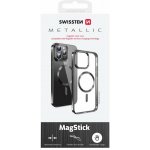 Pouzdro Swissten Clear Jelly MagStick Metallic PRO iPhone 15 PRO černé; – Sleviste.cz