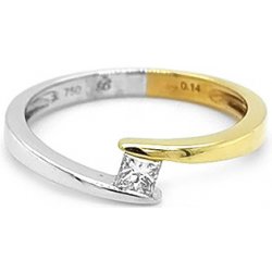 Beny Jewellery zlatý zásnubní s Diamantem 2011078