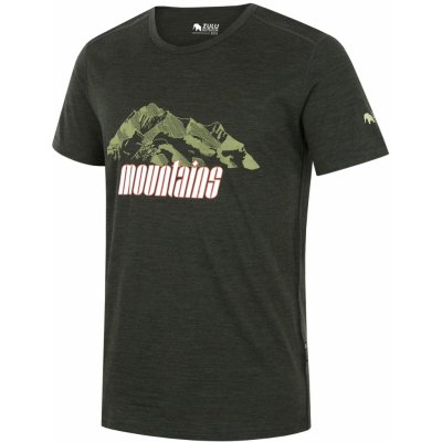 Zulu pánské triko merino Mountains 160 Short Comfy zelená – Zboží Mobilmania