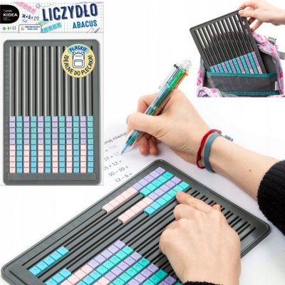 Kidea ploché počítadlo vzdělávací 10 řad korálků – Hledejceny.cz