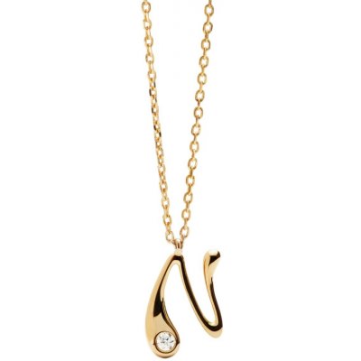 PDPaola Pozlacený náhrdelník písmeno "N" CO01-B87-U – Zbozi.Blesk.cz