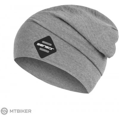Sensor merino čepice Active logo šedá – Zboží Mobilmania