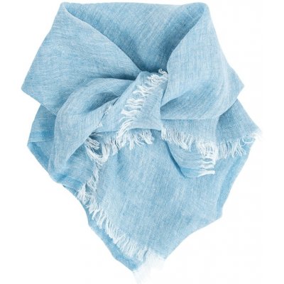 Hali lněný šátek modrý rain – Zboží Dáma