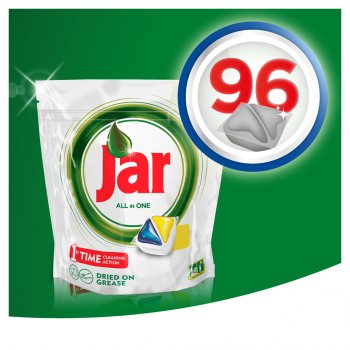 Jar All in One Lemon kapsle do myčky nádobí 96 kusů