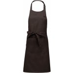 Kariban Zástěra Sommelier K890 s laclem COT20K89014099-chocolate Čokoládová – Hledejceny.cz