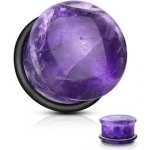 Šperky4U plug do ucha ametyst PL01253-04 – Zboží Dáma