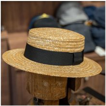 Carlsbad Hat Co. Letní slaměný boater klobouk