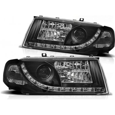 Přední světlomety, světla, lampy Škoda Octavia 1, 2001-2008, LED Daylight, černé – Sleviste.cz