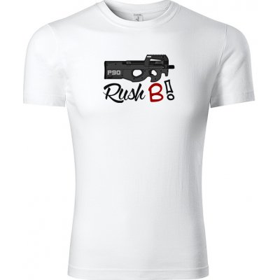 CS:GO tričko Rush B bílé