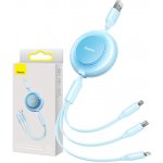 Baseus CAMJ010006 Bright Mirror 3v1 MicroUSB/USBC/Lightning, 3,5A, 1,1m – Hledejceny.cz