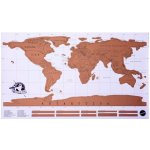 Stírací mapa světa Deluxe 86 x 52 cm – Zboží Mobilmania