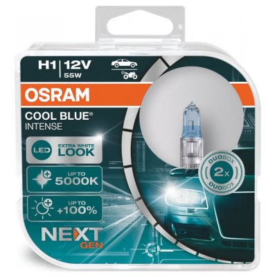 Osram Cool Blue Next Generation H1 12V 55W P14,5s Xenon Effect 5000K 2 ks – Zboží Mobilmania