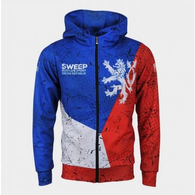 SWEEP mikina ULTIMATE GYM CR zip Trikolora – Sleviste.cz