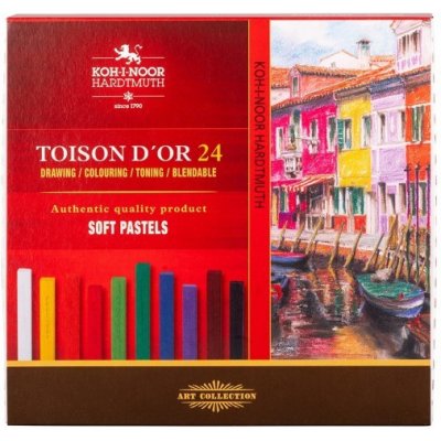 Koh-i-noor Souprava prašných uměleckých pastelů 24 ks 8584 – Zboží Dáma Koh-i-noor Souprava prašných uměleckých pastelů 24 ks 8584 – Zboží Dáma