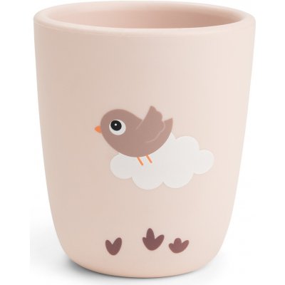 DONE BY DEER Silikonový mini hrneček Playground růžový 160 ml – Sleviste.cz