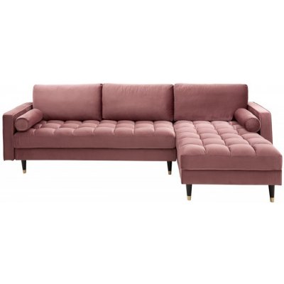 Interior DE Sedací souprava Cozy Velvet II 260 cm tmavě růžová samet SS40276 – Zboží Dáma