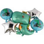 Teddies Sada balonek balonky nafukovací dinosaurus – Zboží Dáma