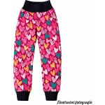 Celobarevné zimní softshellové kalhoty - ŠRAFOVANÁ SRDÍČKA – Zboží Mobilmania