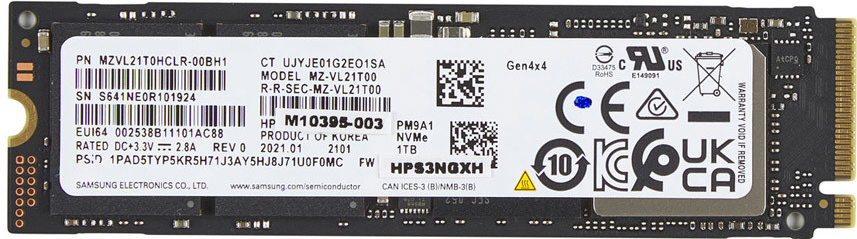 HP 1TB M.2 PCIe Gen 4x4 NVMe SSD Drive, 5R8Y0AA