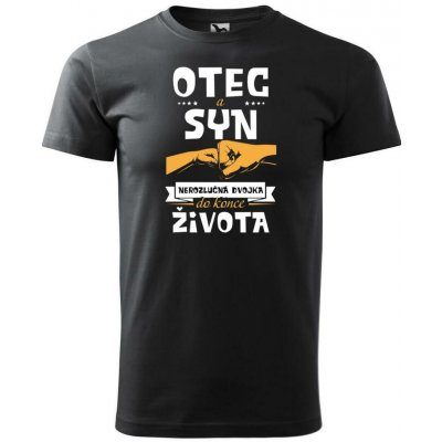 Dobrý Triko pánské tričko Nerozlučná dvojka Ebony grey – Hledejceny.cz