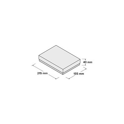 Dárková krabice s víkem 215x155x40mm, betulla, 10 ks – Zboží Mobilmania