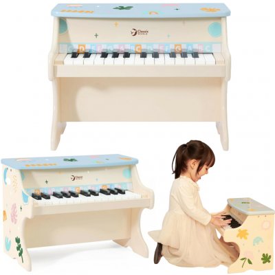 CLASSIC WORLD Dřevěné hudební piano Učební knížka pro děti – Zboží Dáma