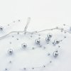Vánoční osvětlení DecoLED DecoLED LED světelný řetěz na baterie stříbrné perly ledově bílá 10 diod 1,3m
