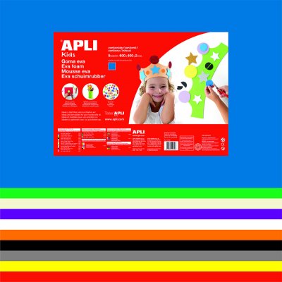 APLI pěnovka, 400 x 600 mm, mix barev - 10 ks Varianta: A13434 10 ks mix barev – Zbozi.Blesk.cz