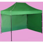 Expodum Nůžkový stan 3x2m ocelový Zelená 2 boční plachty – Zboží Dáma
