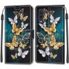 Pouzdro a kryt na mobilní telefon Samsung Protemio 72713 Art Peněženkový kryt Samsung Galaxy A50 BUTTERFLIES